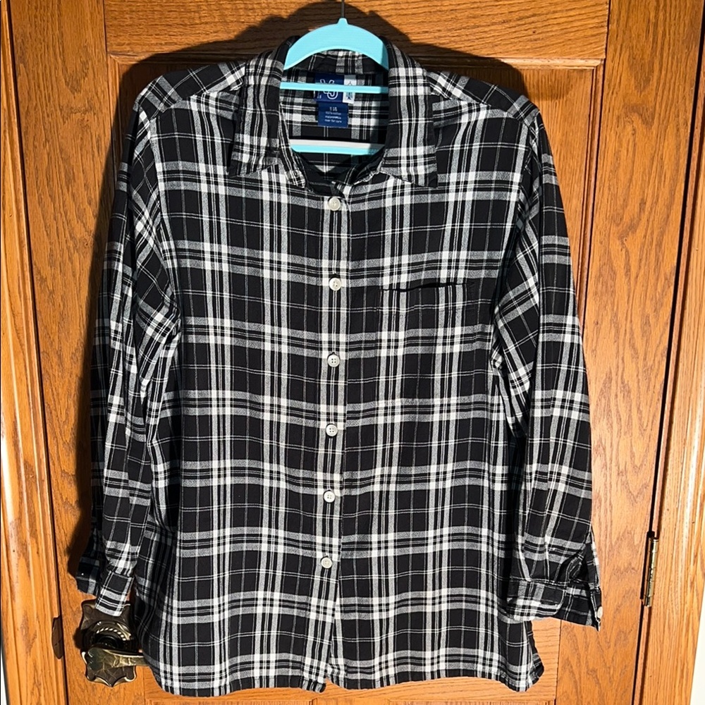 Plaid Black and White shirt